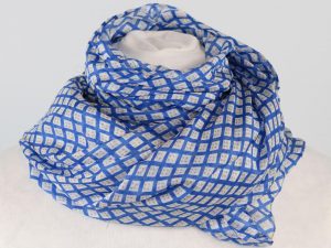 Seidenschal Blau