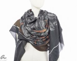 Wollschal mit Seide Leaves von Ahmaddy